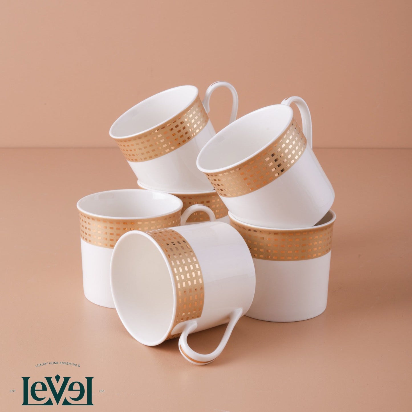 Gold Dinning Set For 6 Person - LEVELLV - 249