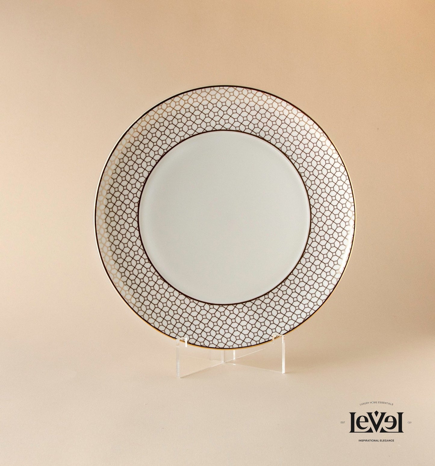 Golden dinning plate - LEVELLV - 213