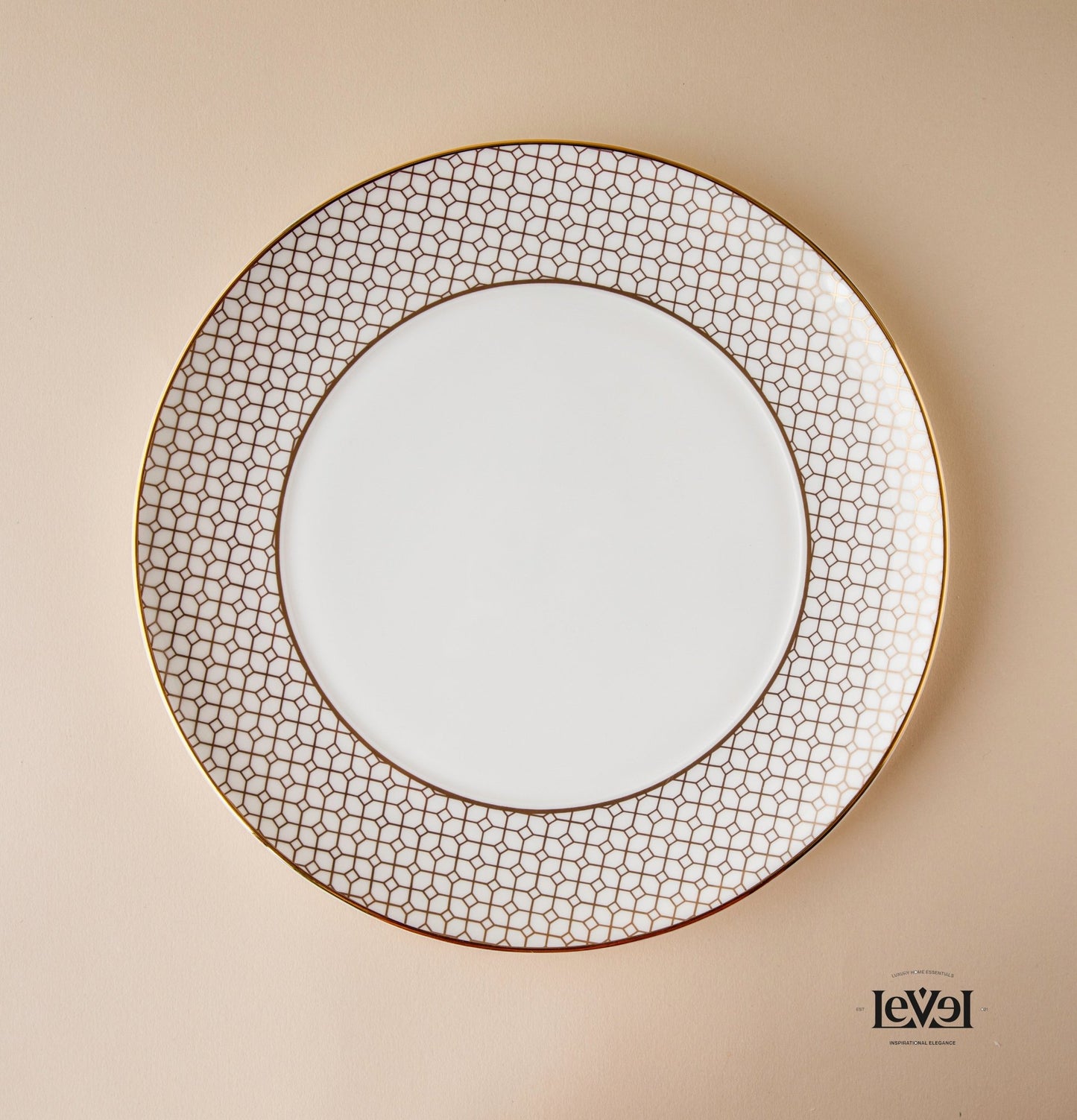 Golden dinning plate - LEVELLV - 213