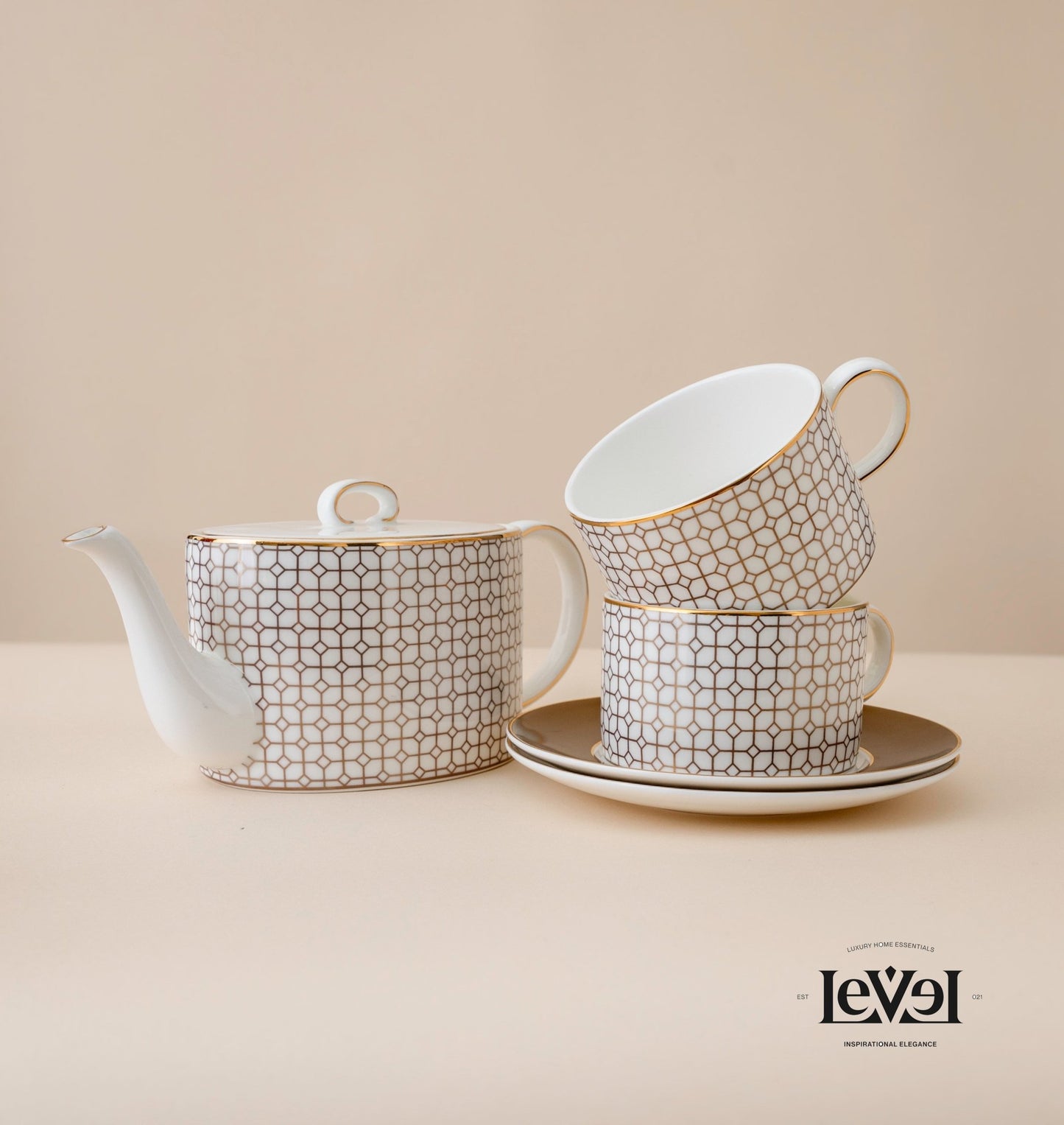 Golden tea set - LEVELLV - 190