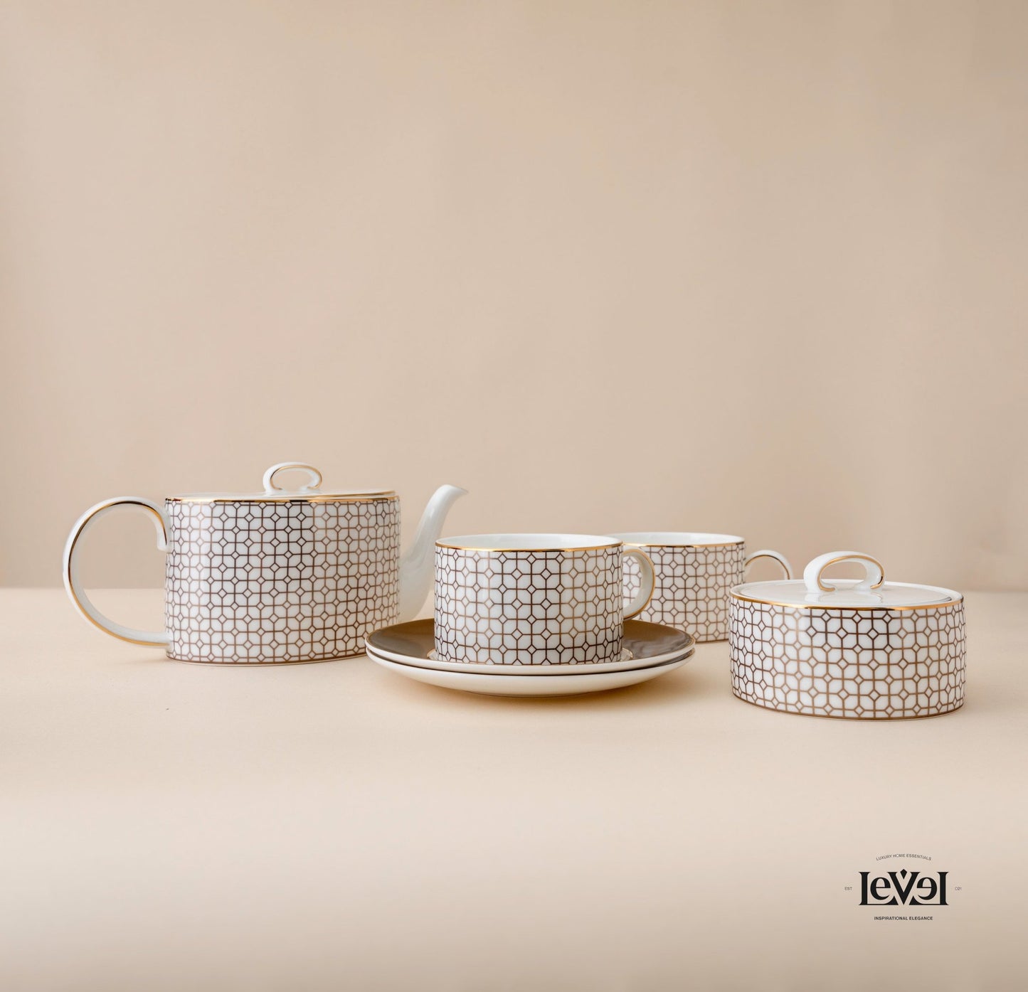 Golden tea set - LEVELLV - 190