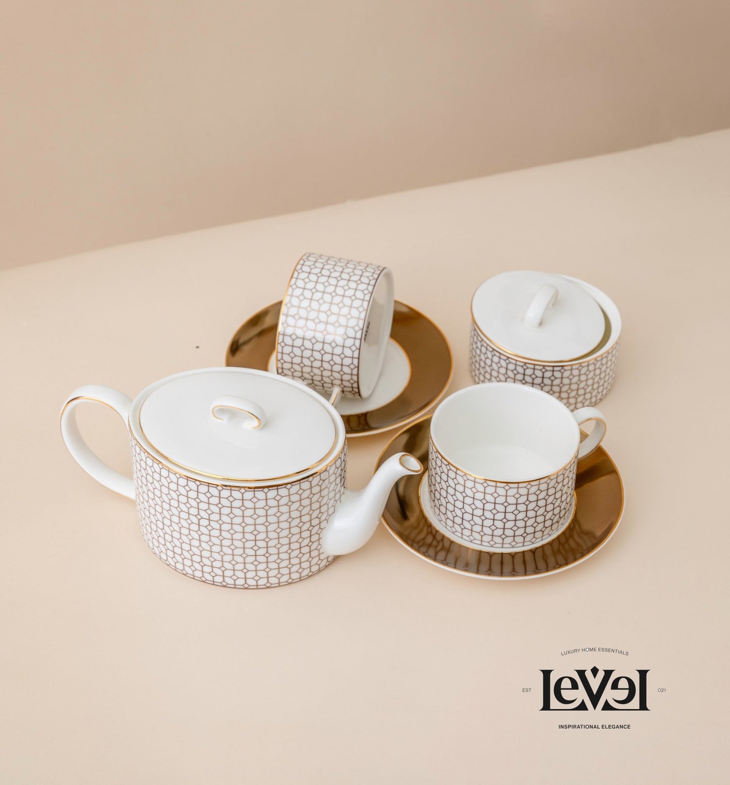 Golden tea set - LEVELLV - 190