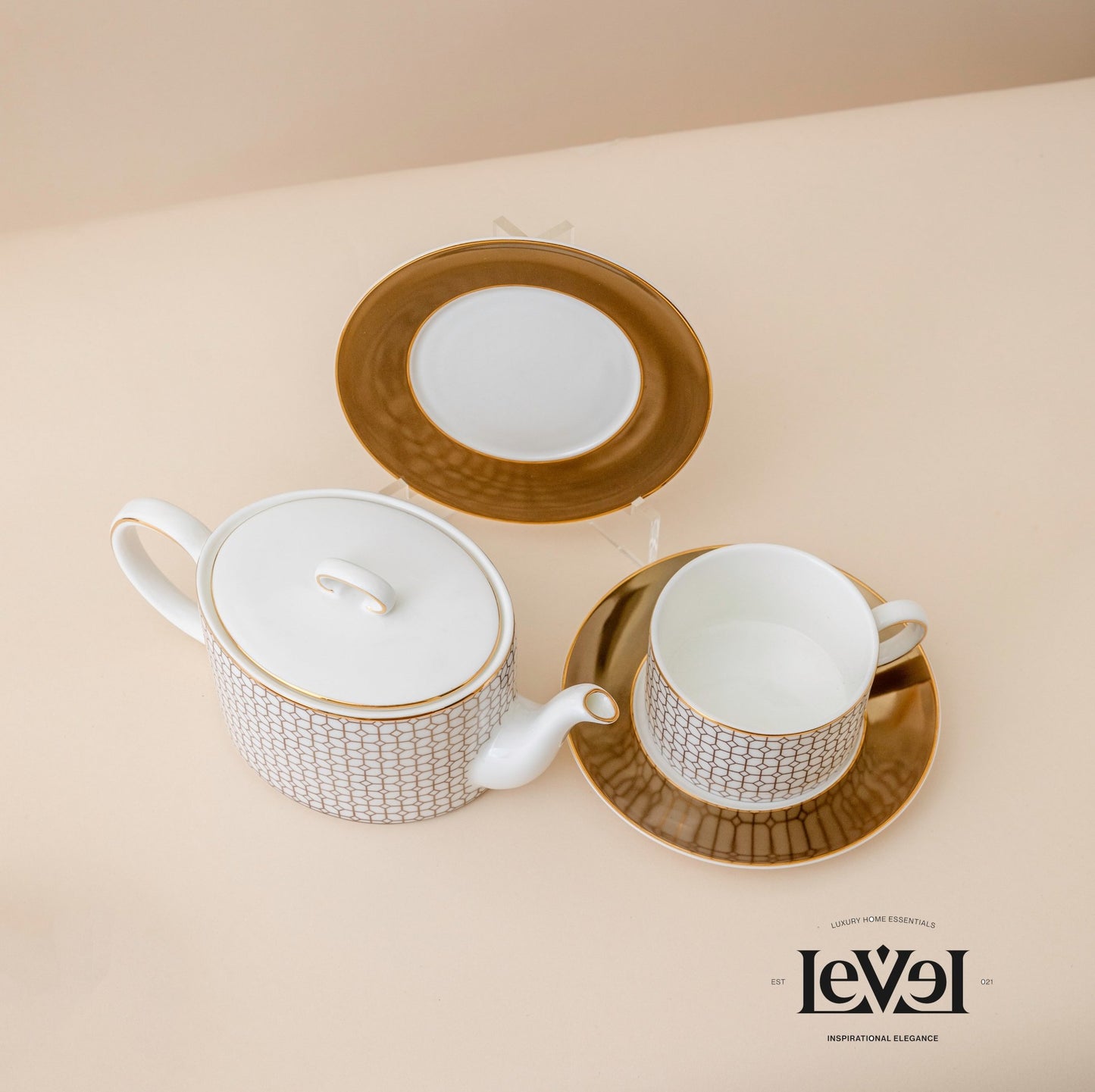 Golden tea set - LEVELLV - 190