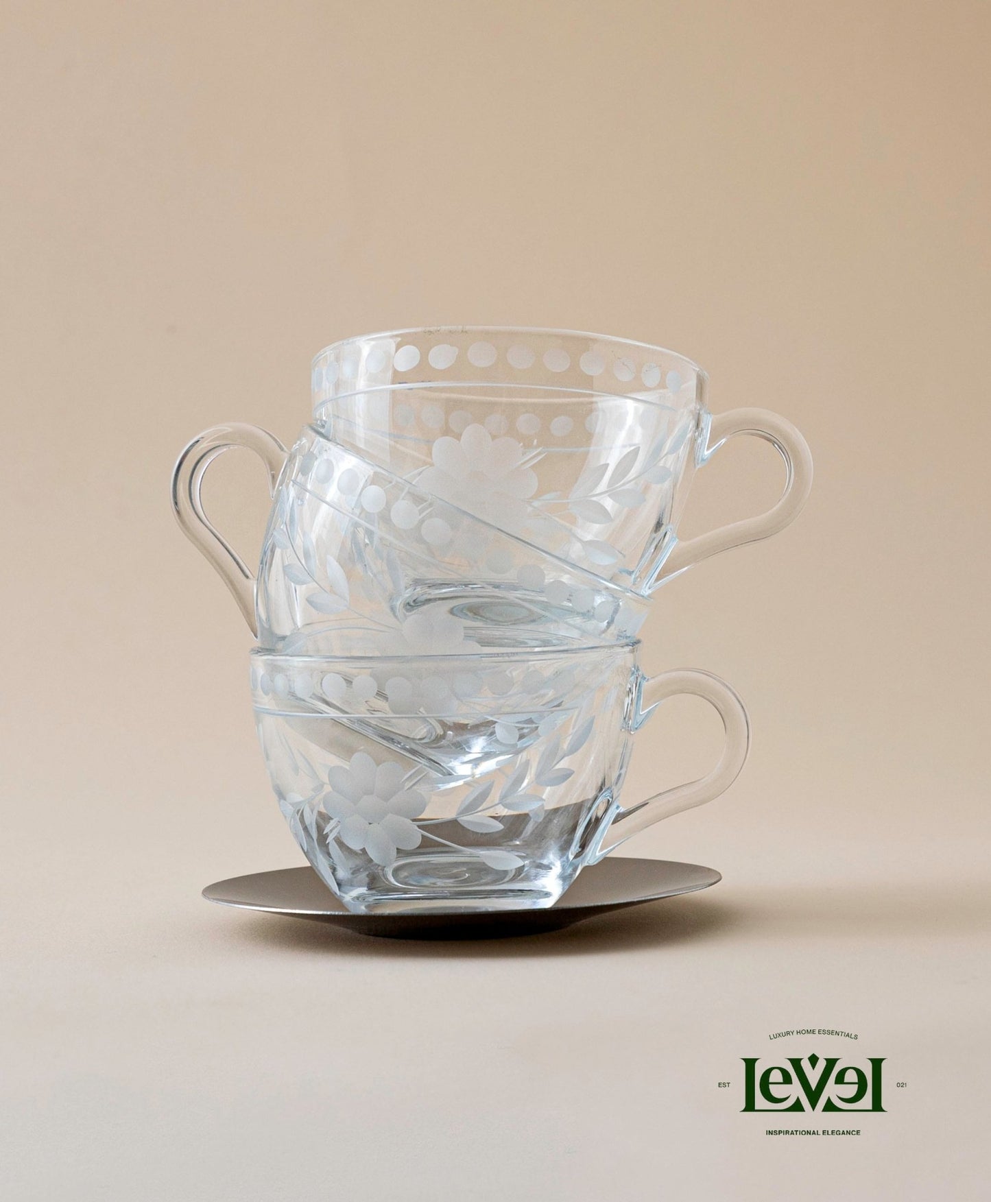 Set 6 Cup Silver - LEVELLV-204