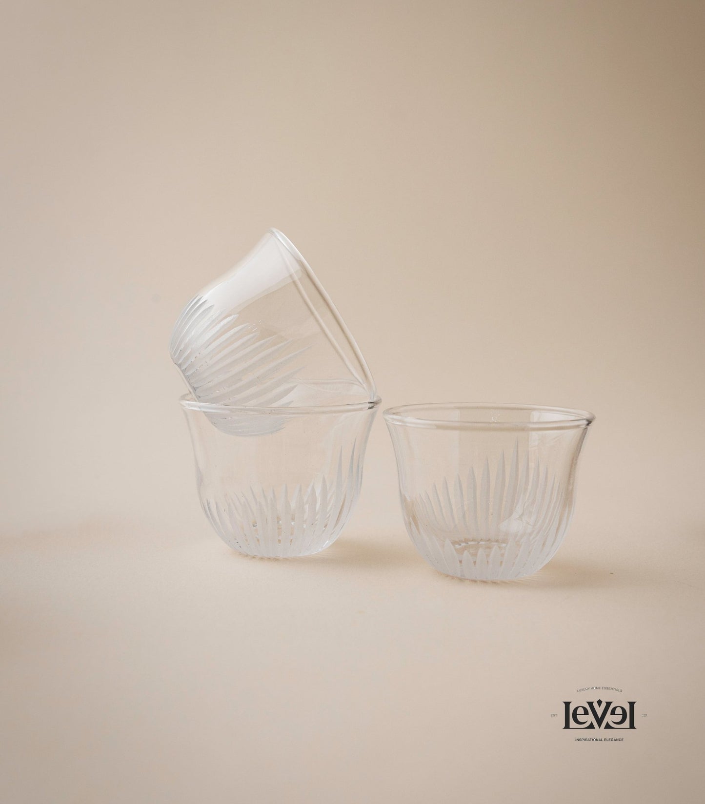 Silver tea and coffee cup set - LEVELLV - 216