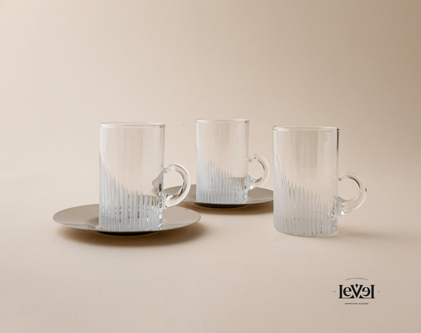 Silver tea and coffee cup set - LEVELLV - 216