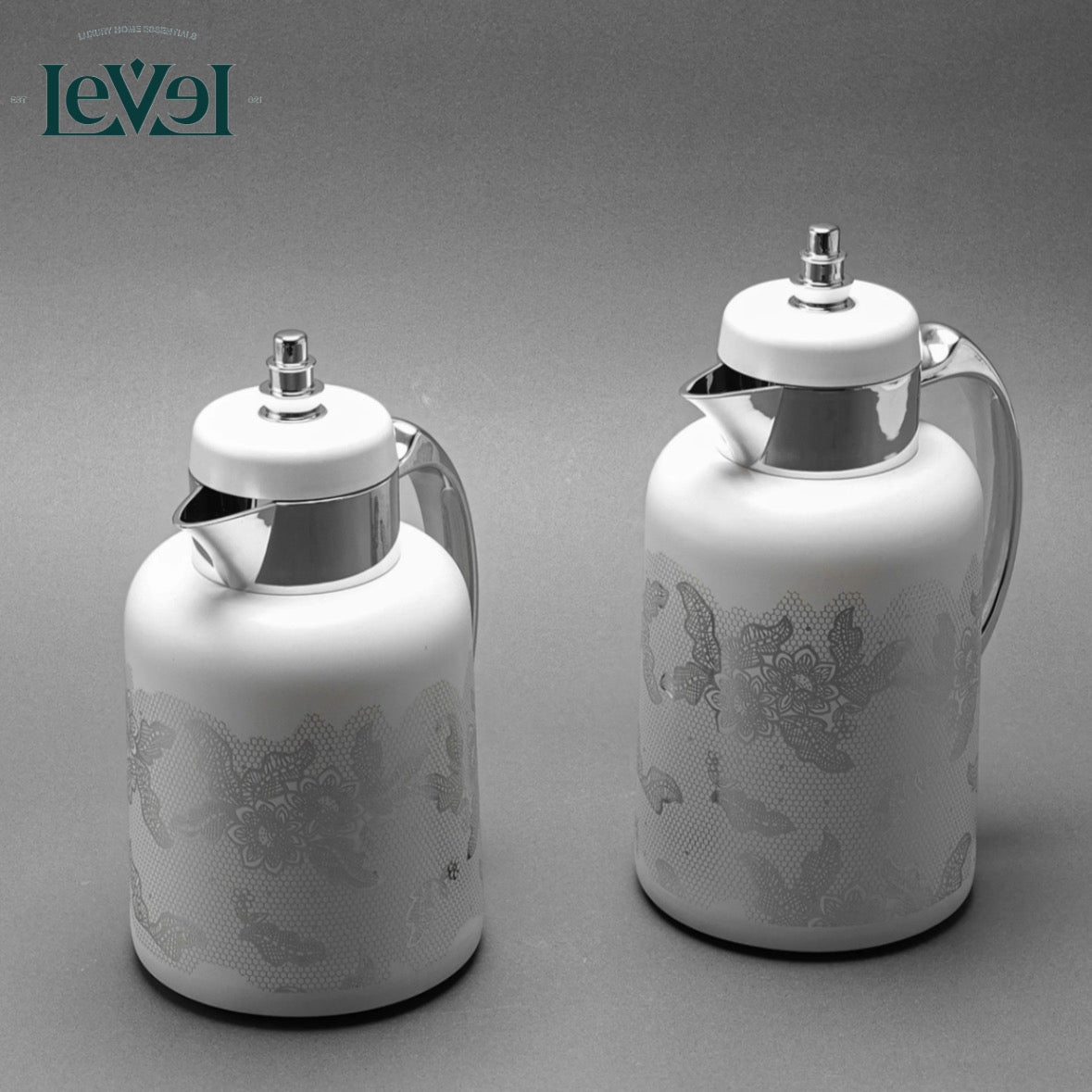 White and Silver Flast Set - LEVELLV - 242