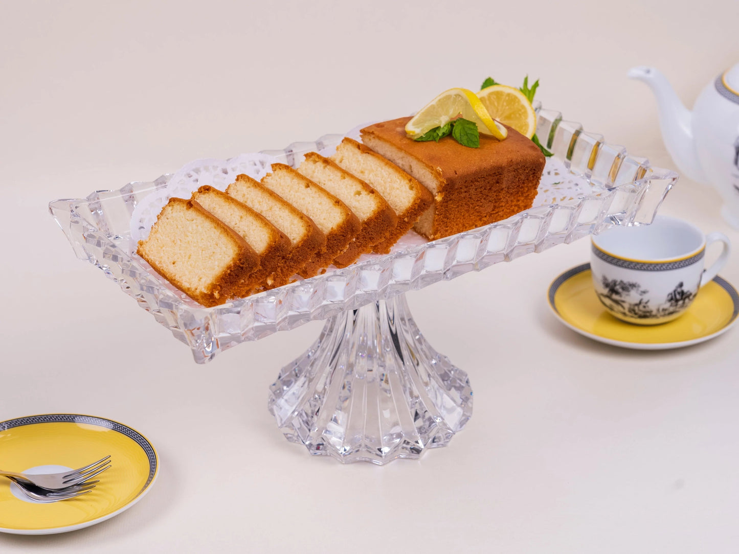 Crystal tray with base - LEVELLV - 034