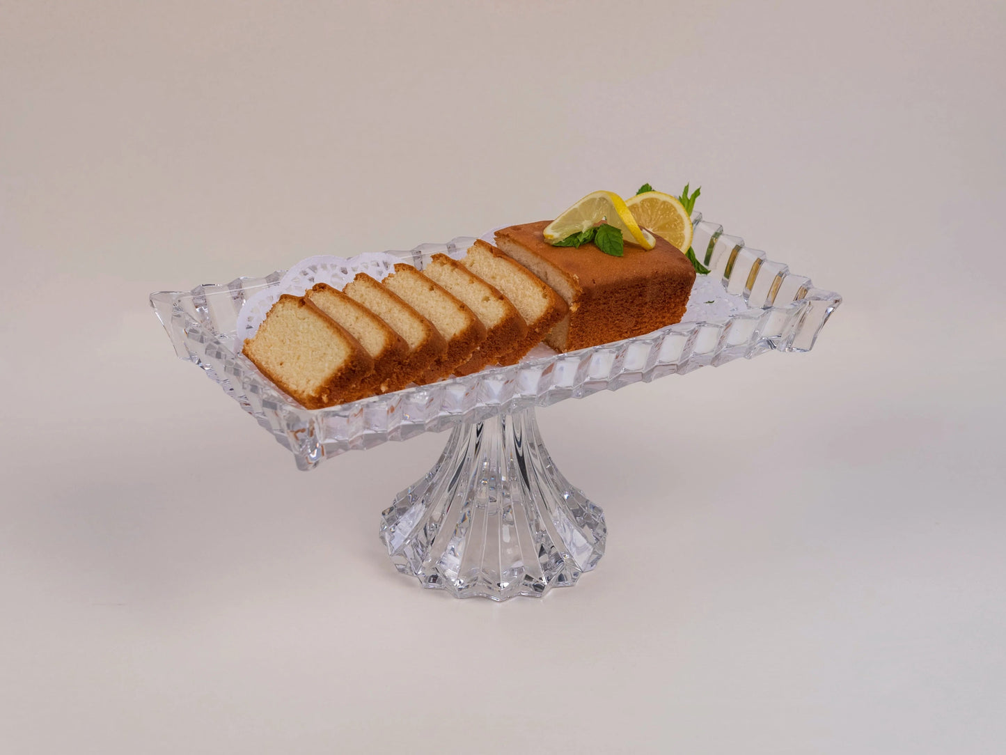 Crystal tray with base - LEVELLV - 034