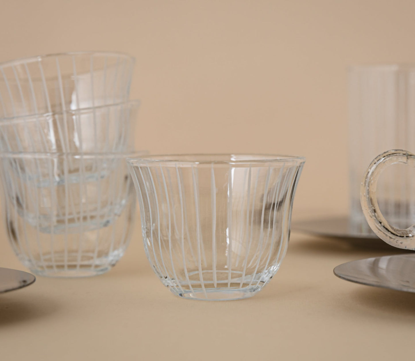 Tea and coffee set Silver 18 pcs - LEVELLV - 128