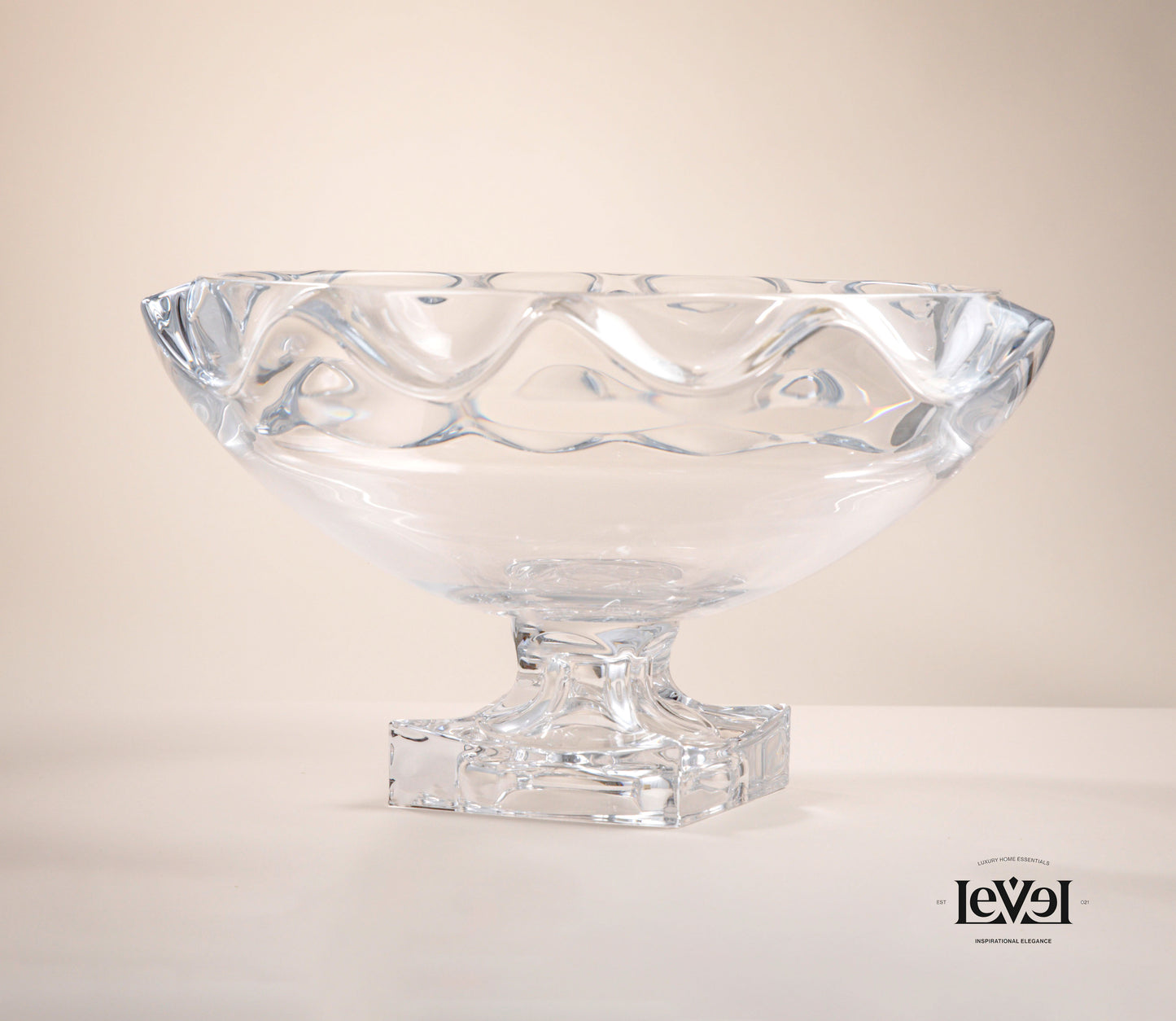 Clear crystal bowl