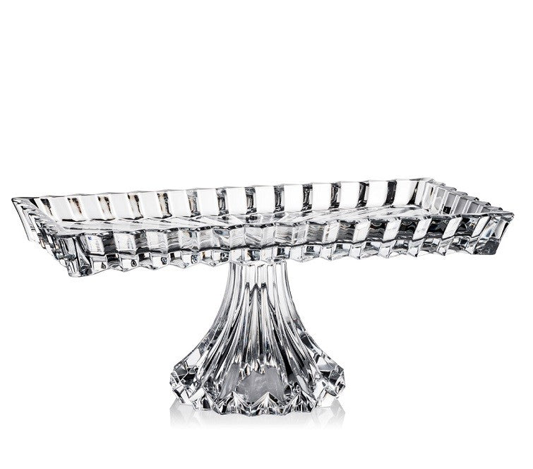 Crystal tray with base