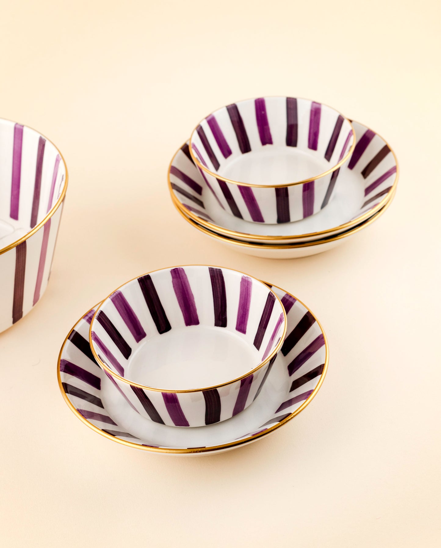 Purple Dinning Set - For 6