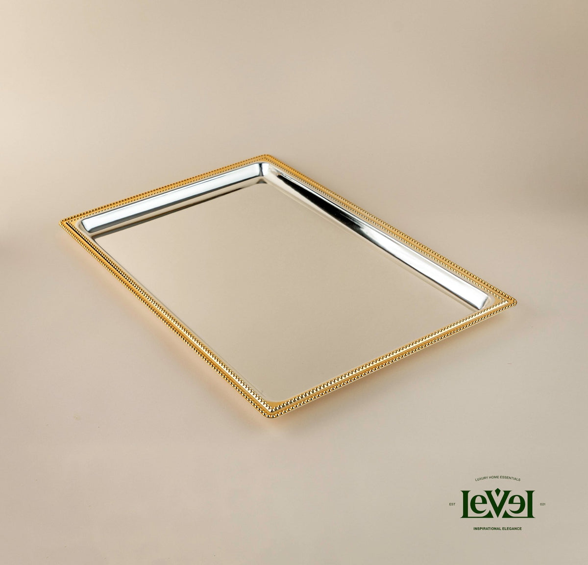 3 Tray Set Silver & Gold line - LEVELLV-308