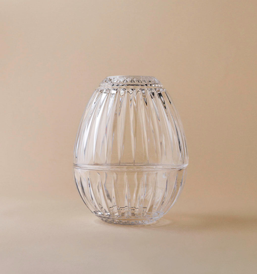 Crystal tissue box oval shape