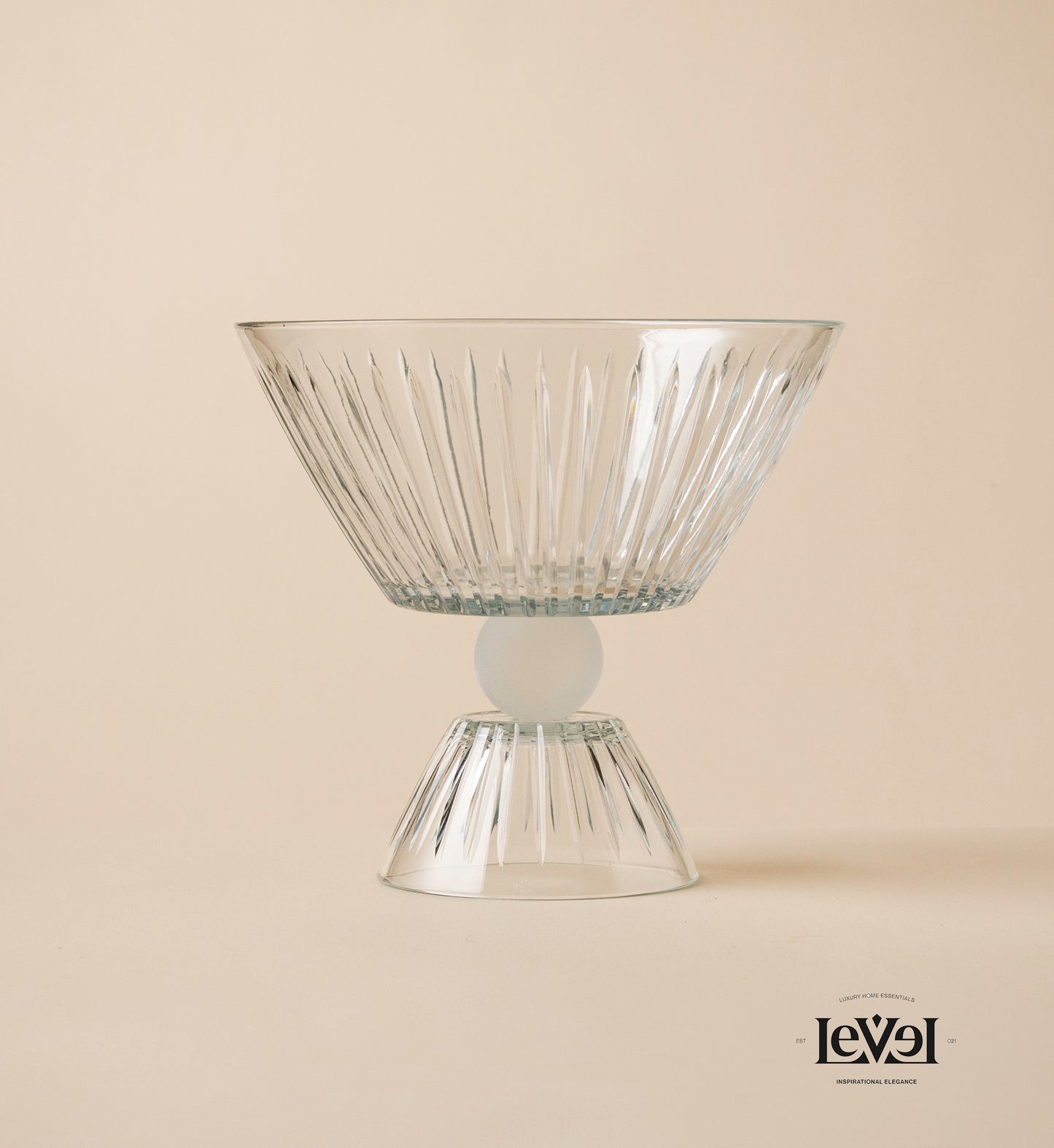 Modern crystal bowl