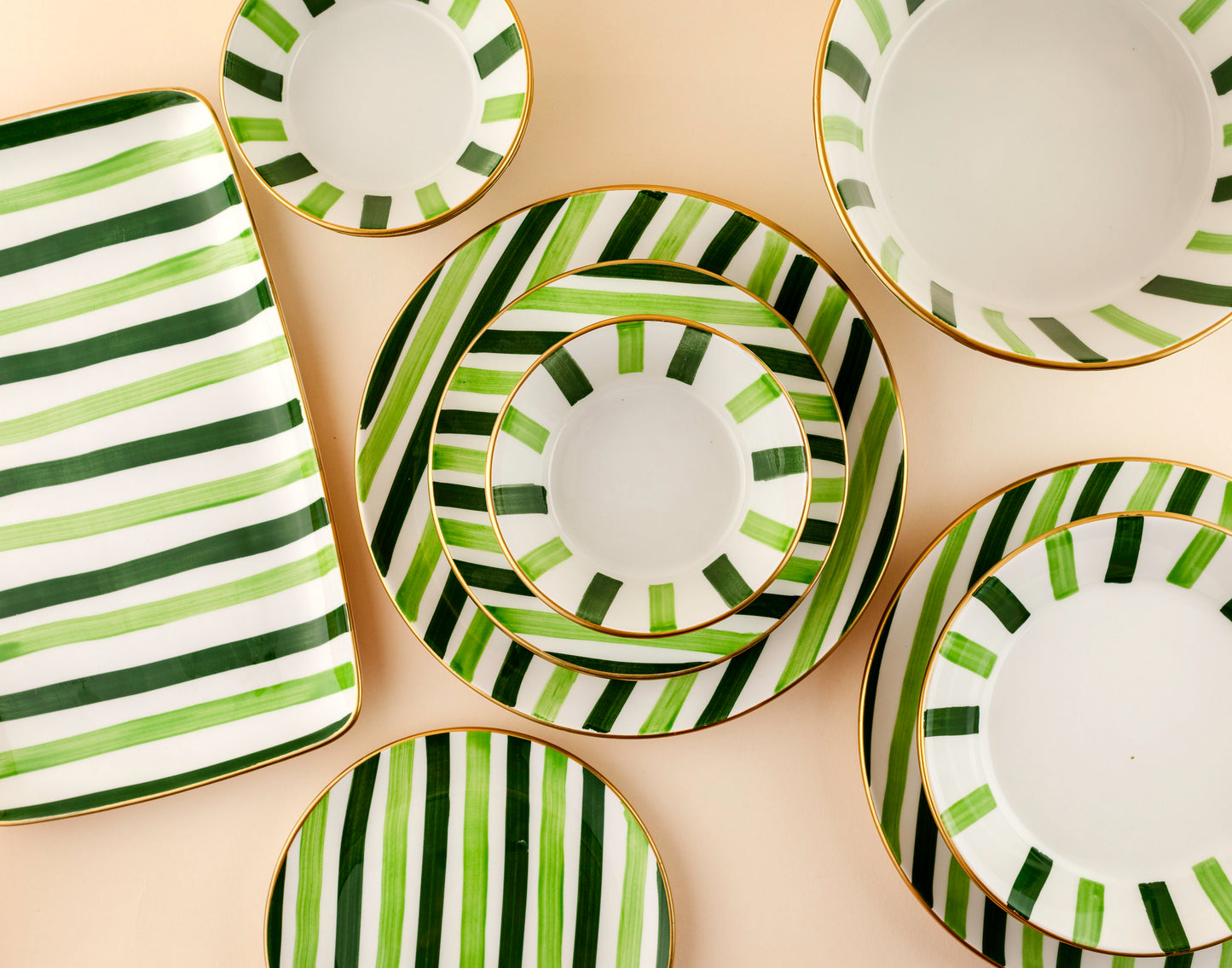 Green Dinning Set - For 6