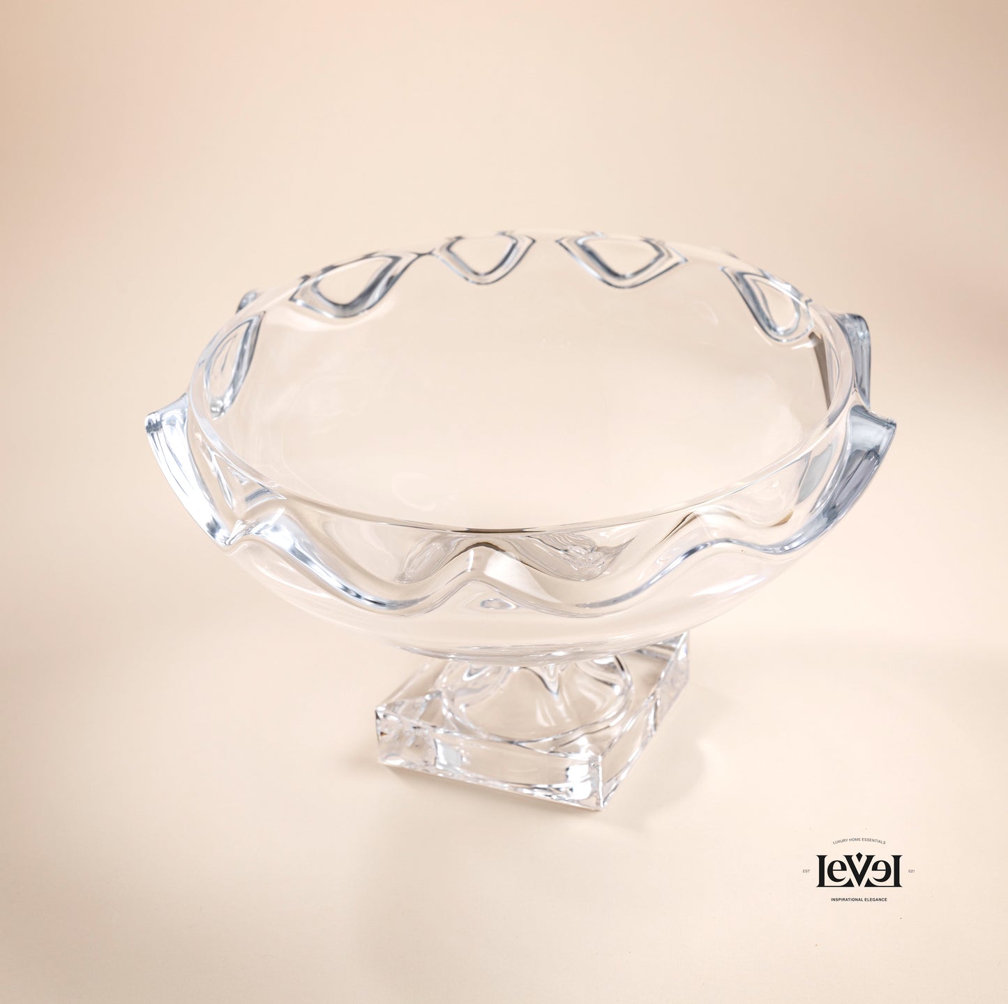 Clear crystal bowl