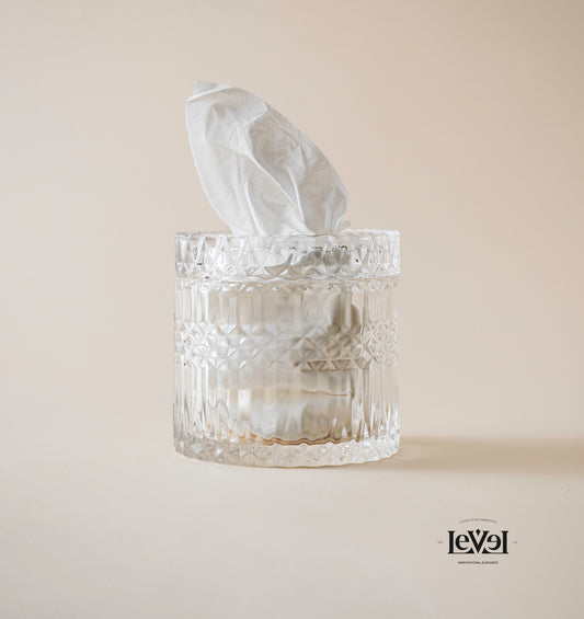 Mini crystal tissue box