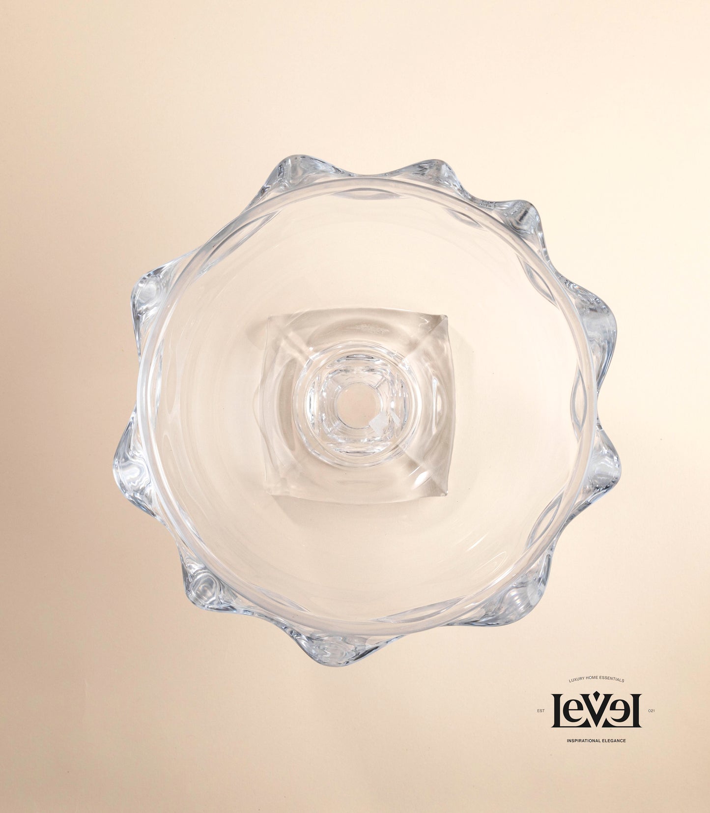 Clear crystal bowl