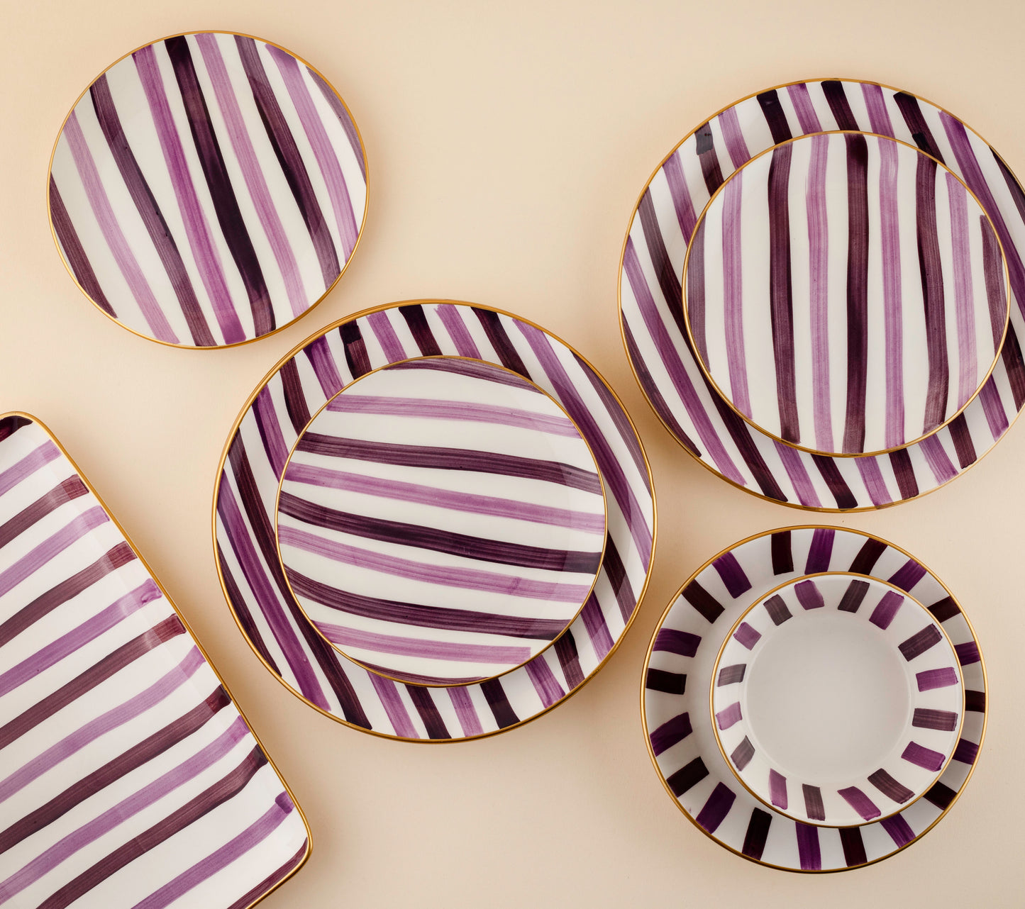 Purple Dinning Set - For 6