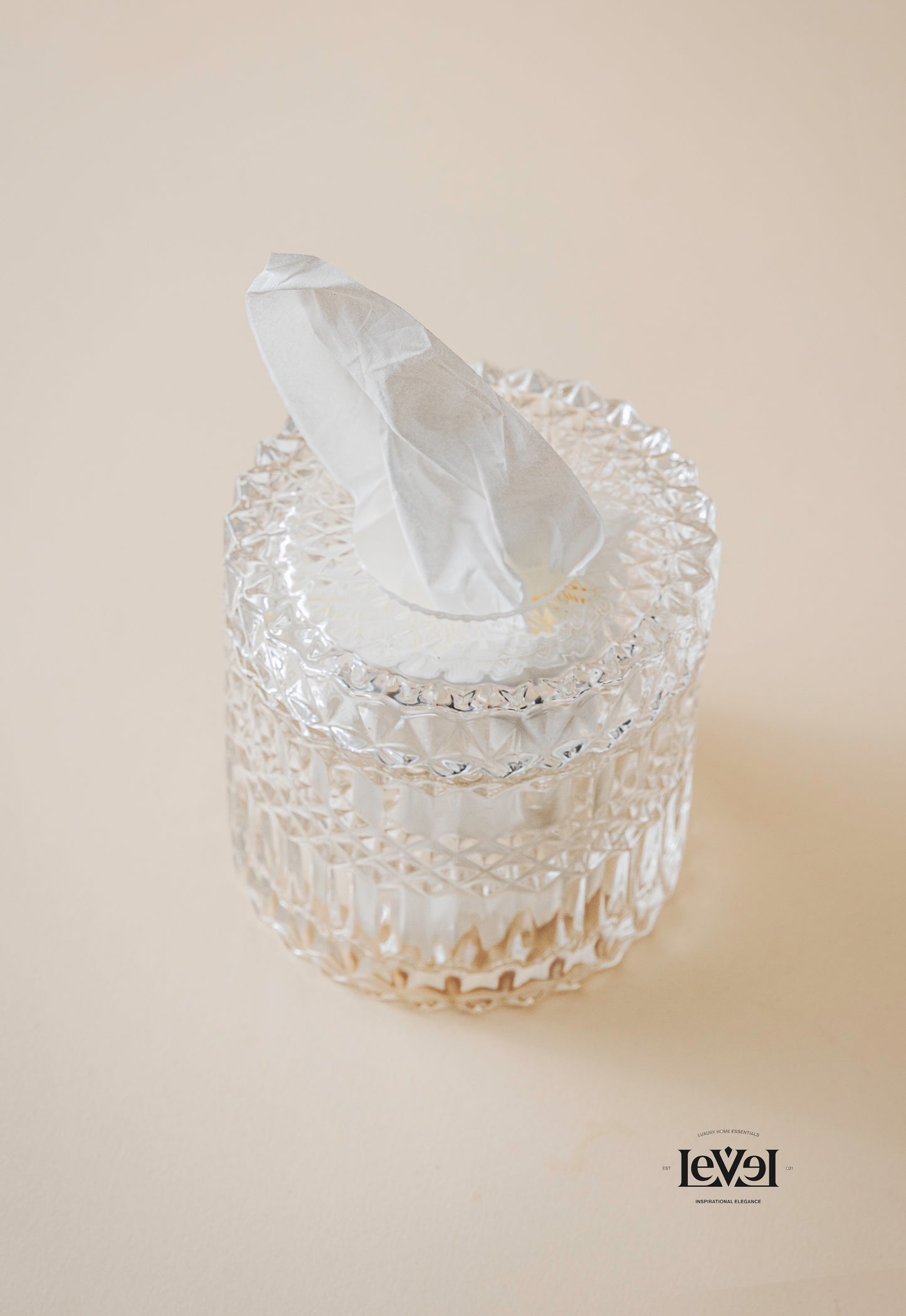 Mini crystal tissue box