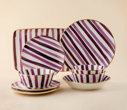 Purple Dinning Set - For 6