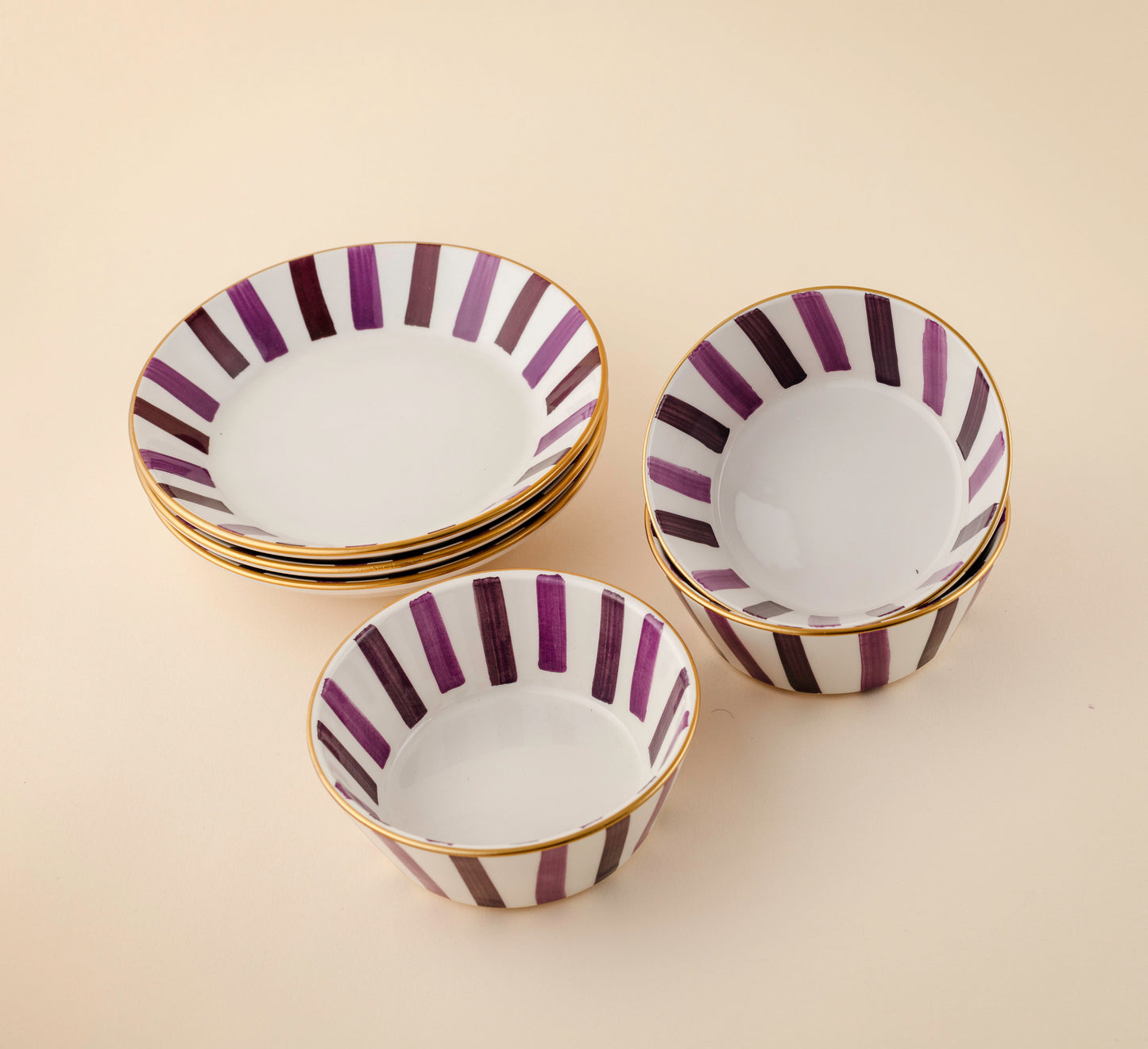 Purple Dinning Set - For 6