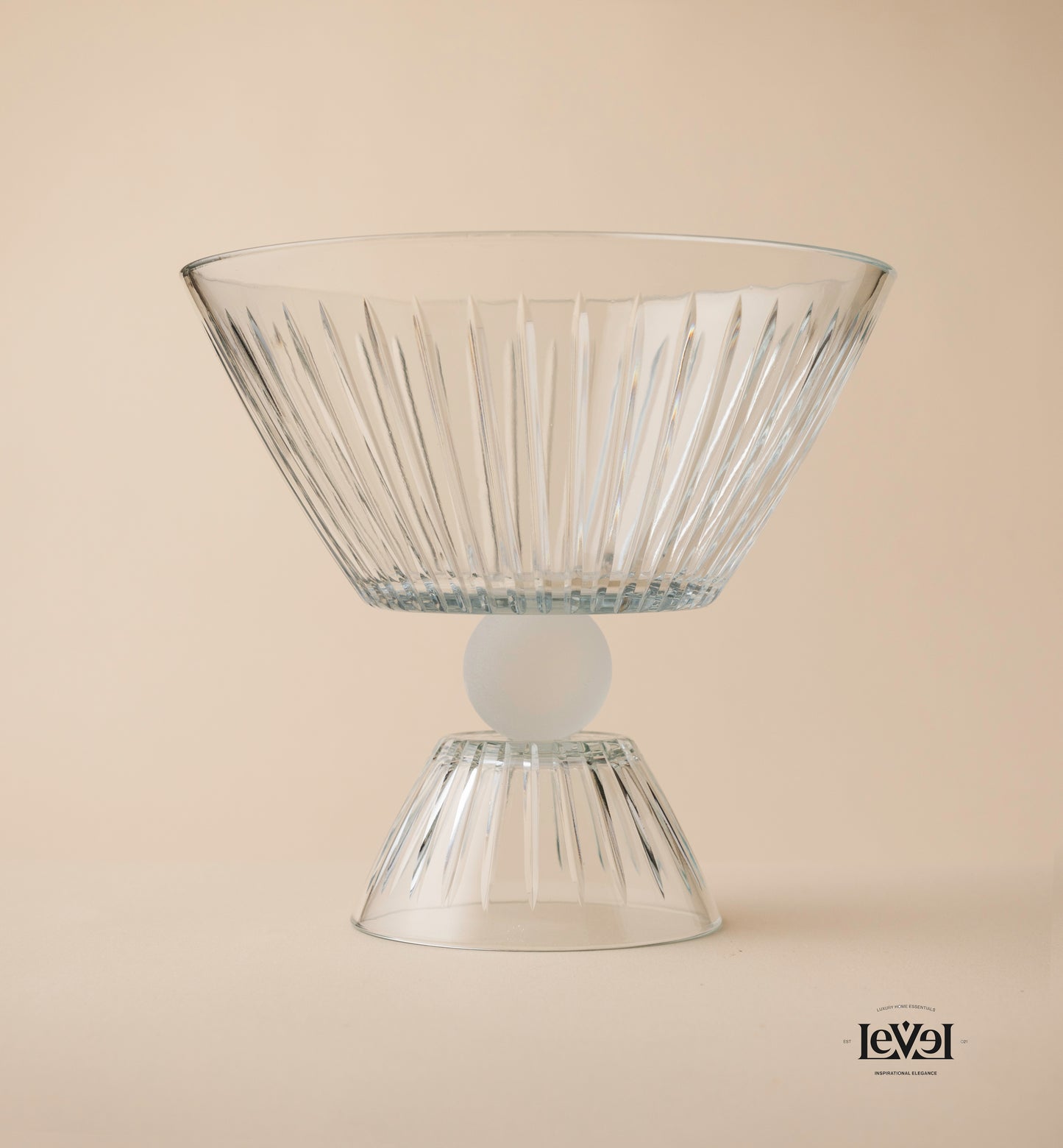 Modern crystal bowl