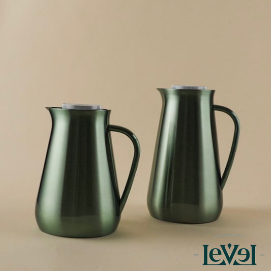 Green 2-Pieces Flask Set