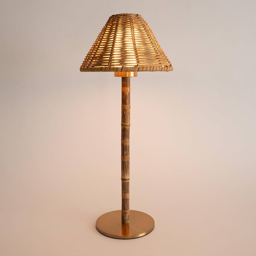 Bamboo cordless LED table lamp - LEVELLV-270