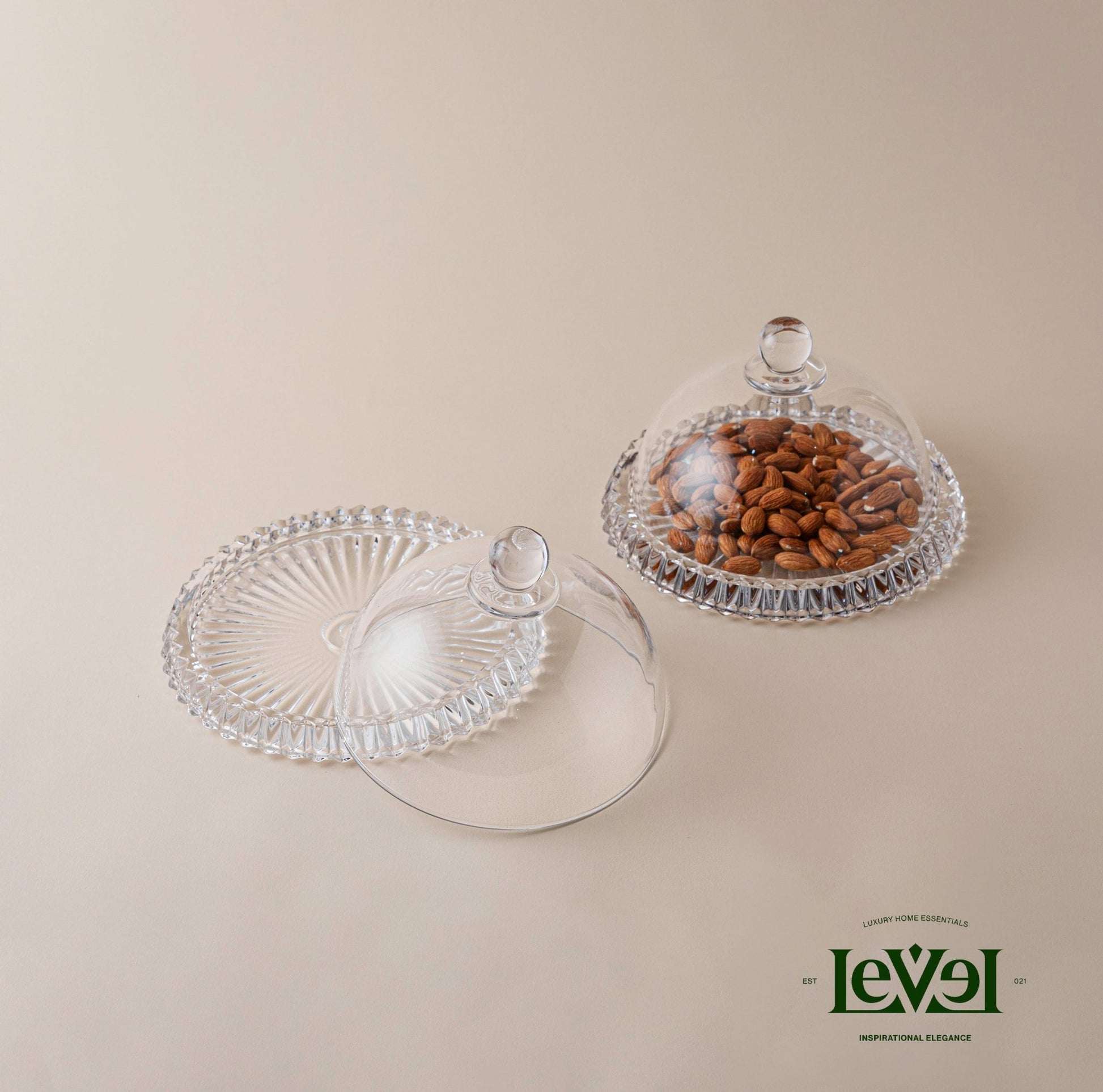 Crystal Plate With Cover - LEVELLV-281