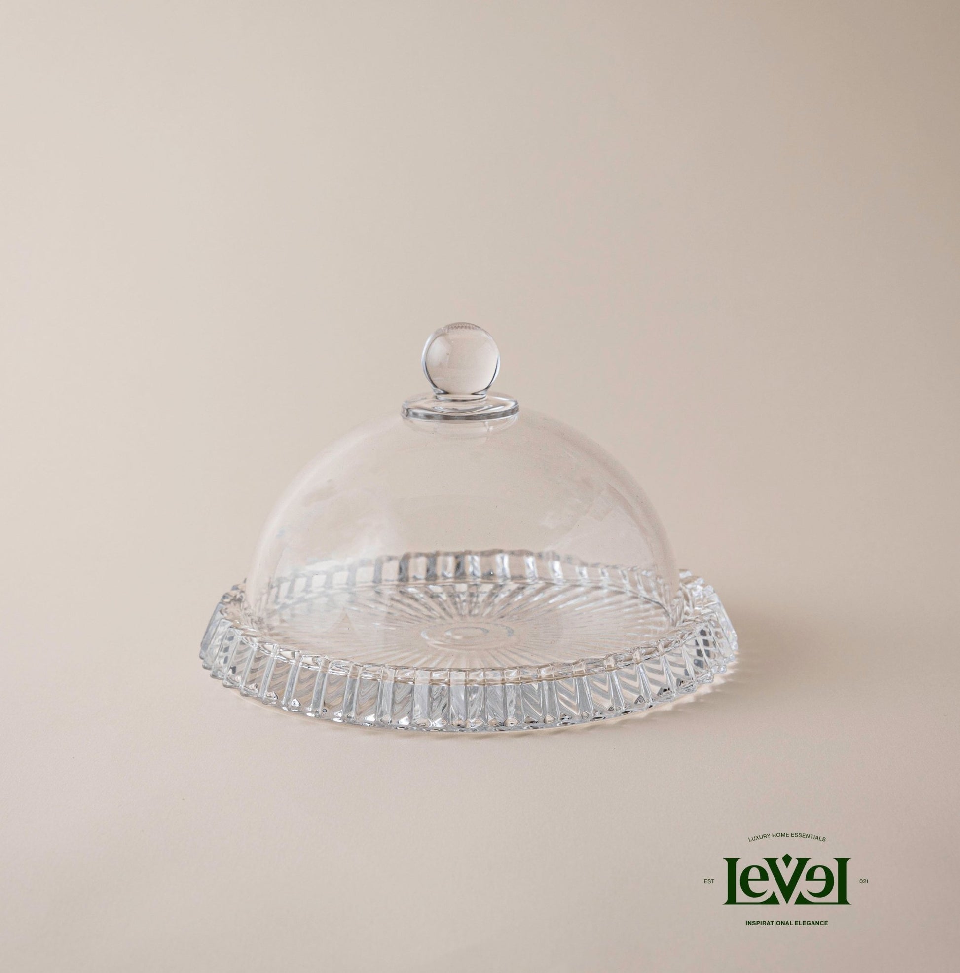 Crystal Plate With Cover - LEVELLV-281