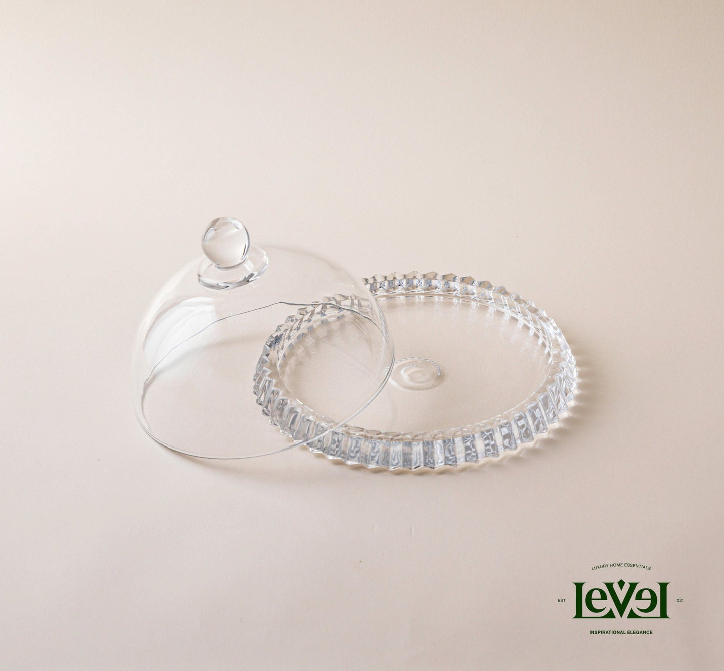 Crystal Plate With Cover - LEVELLv-289