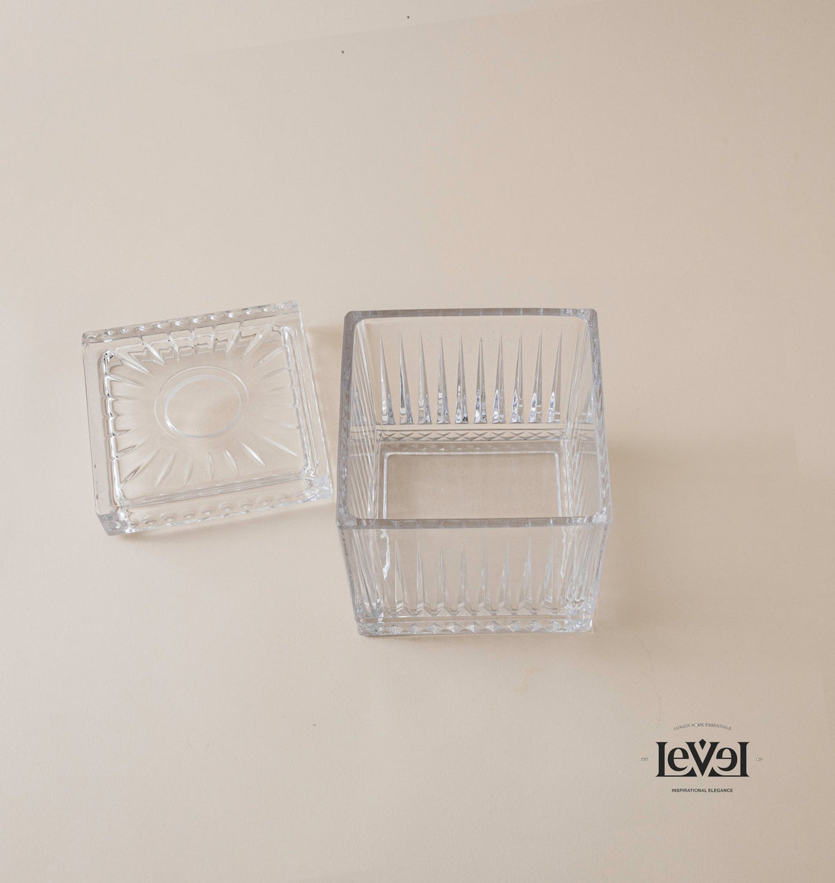 Crystal square tissue box - LEVELLV-210