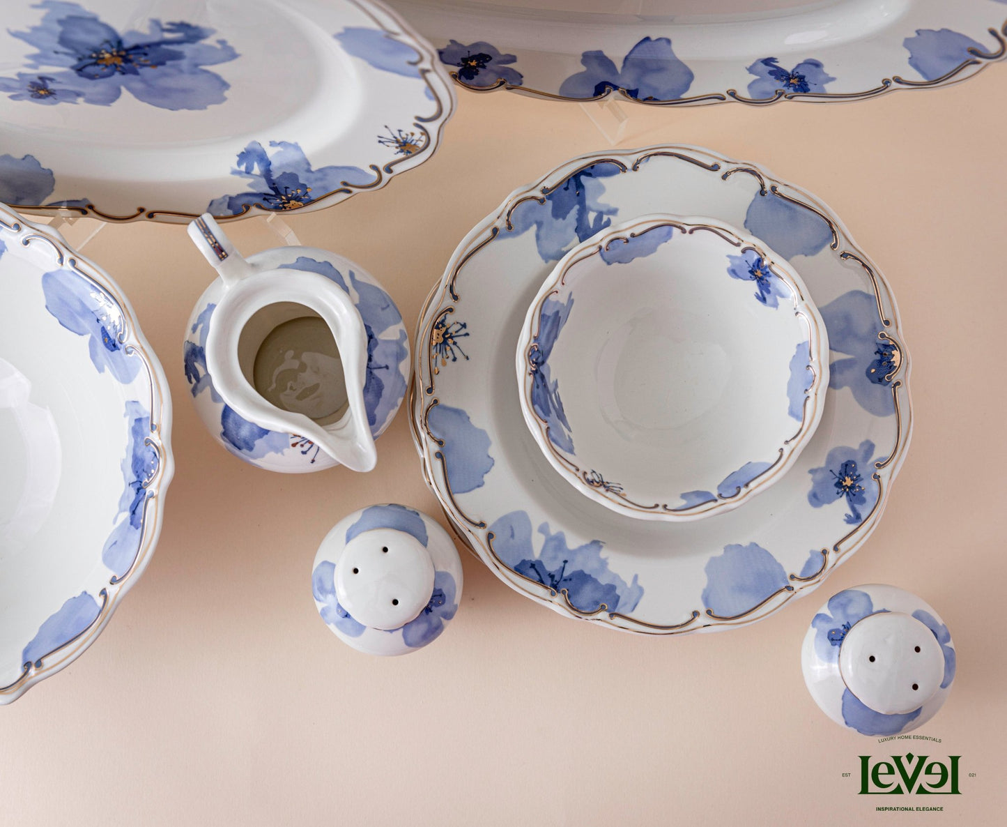 Floral Dinning Set - 6 Person - LEVELLV-274