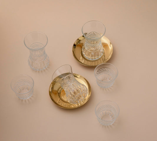 Gold Tea and Coffee Set for 6 - LEVELLV - 260