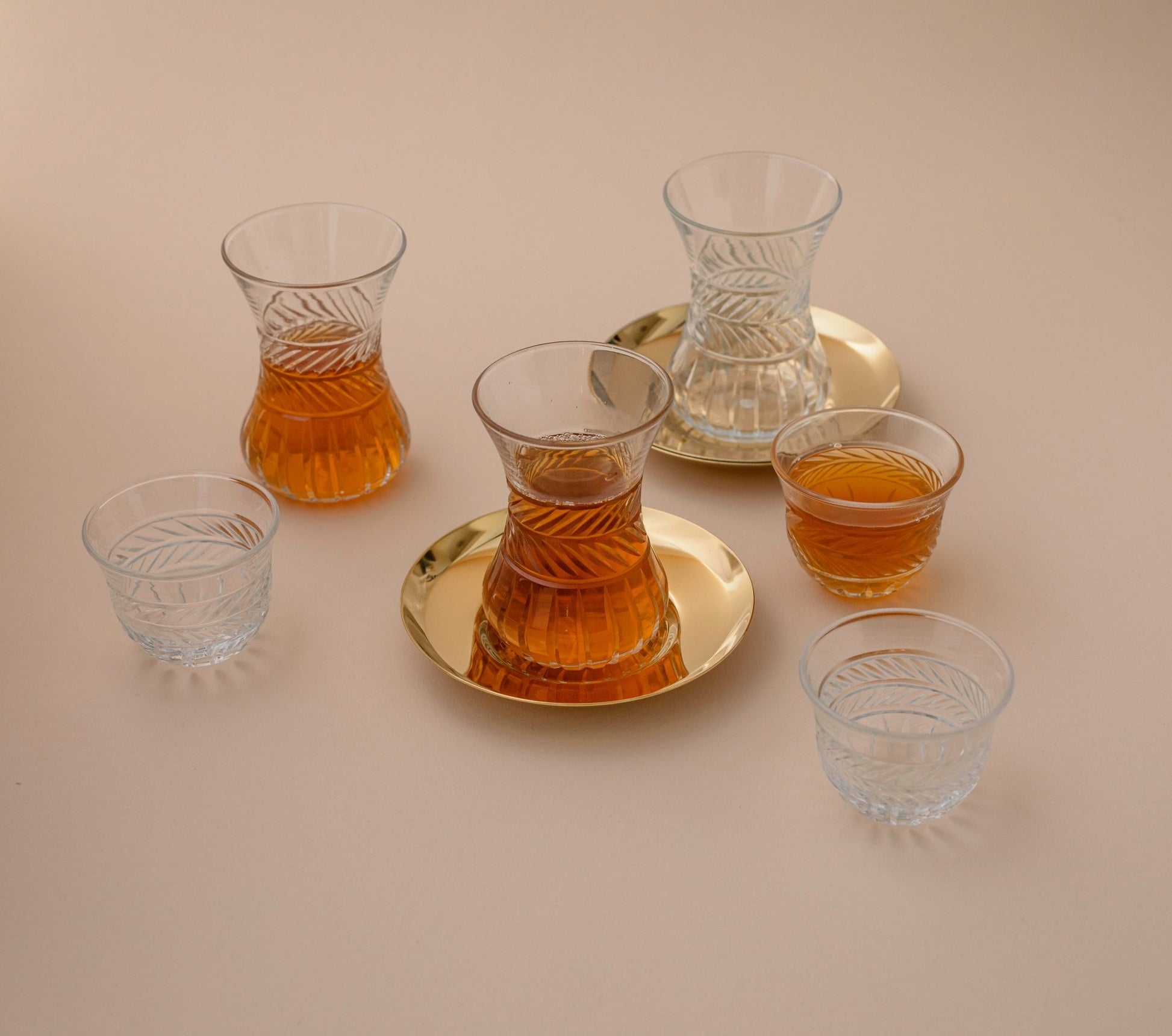 Gold Tea and Coffee Set for 6 - LEVELLV - 260