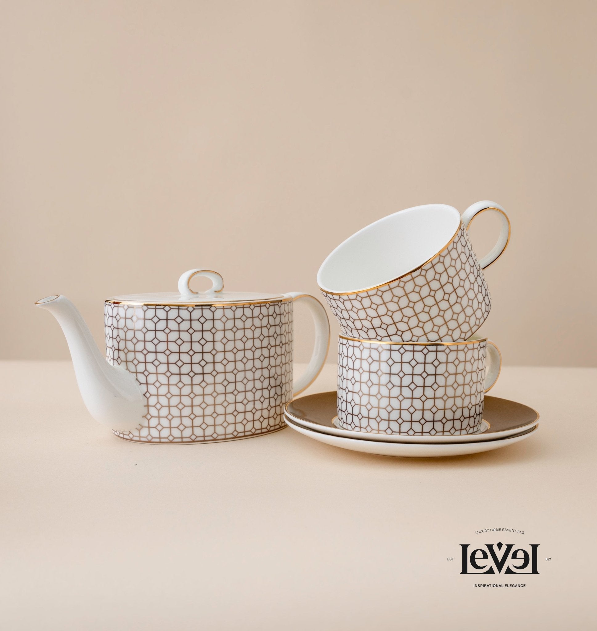 Golden tea set - LEVELLV - 190