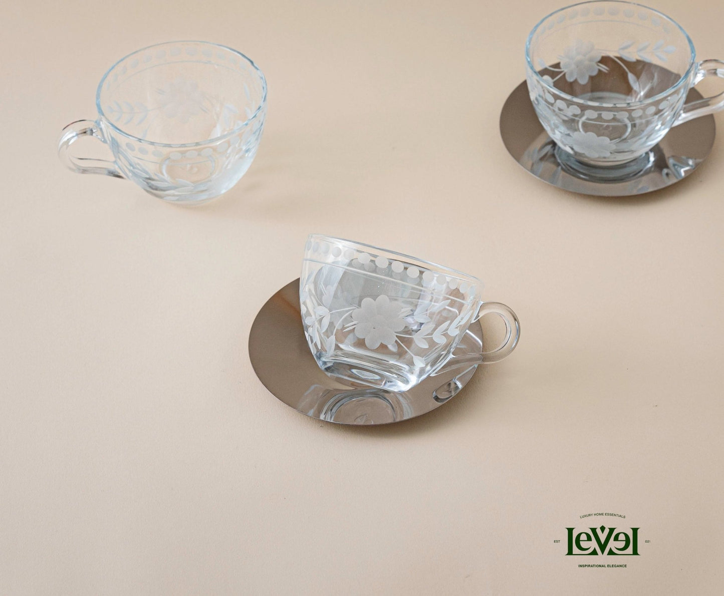 Set 6 Cup Silver - LEVELLV-204