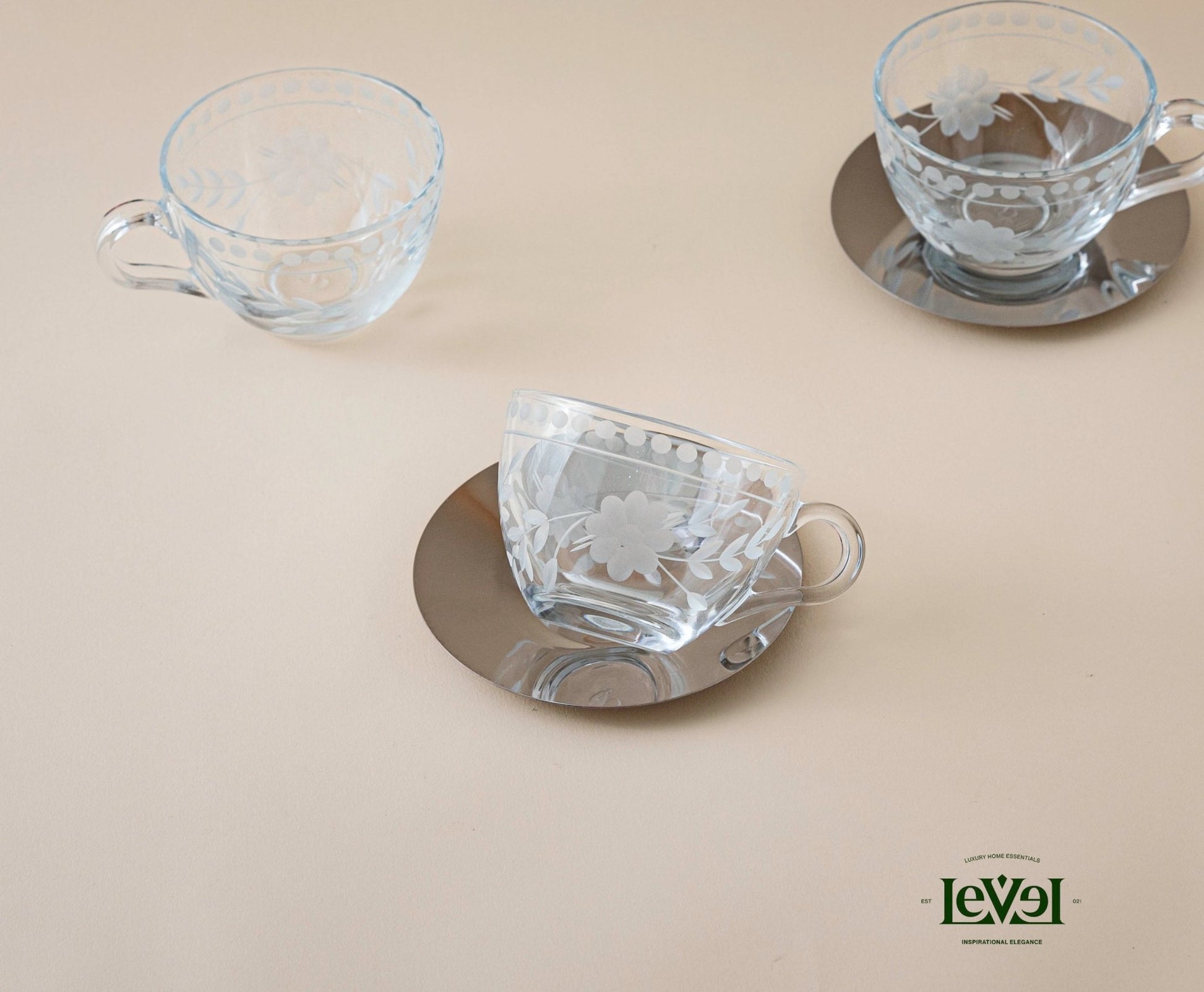 Set 6 Cup Silver - LEVELLV-204