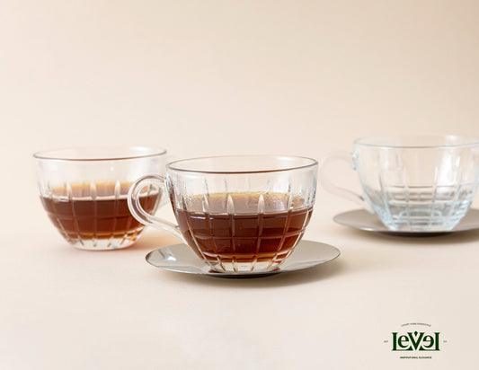 Set of 6 Cups Silver - LEVELLV-276