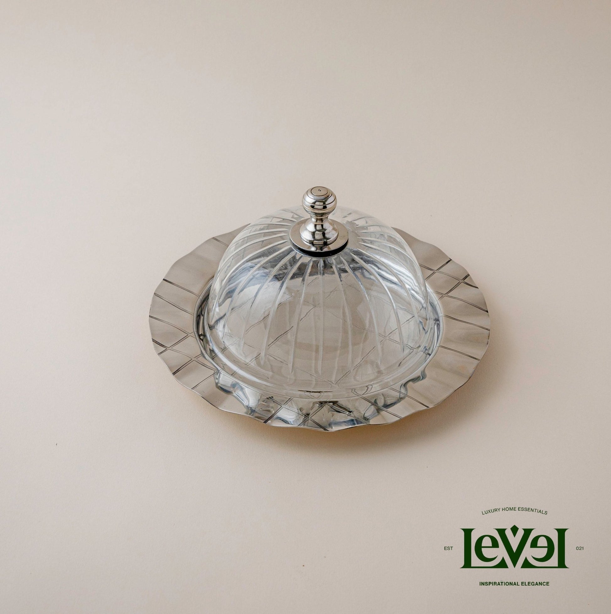 Silver Plate With Cover - Small - LEVELLV-284
