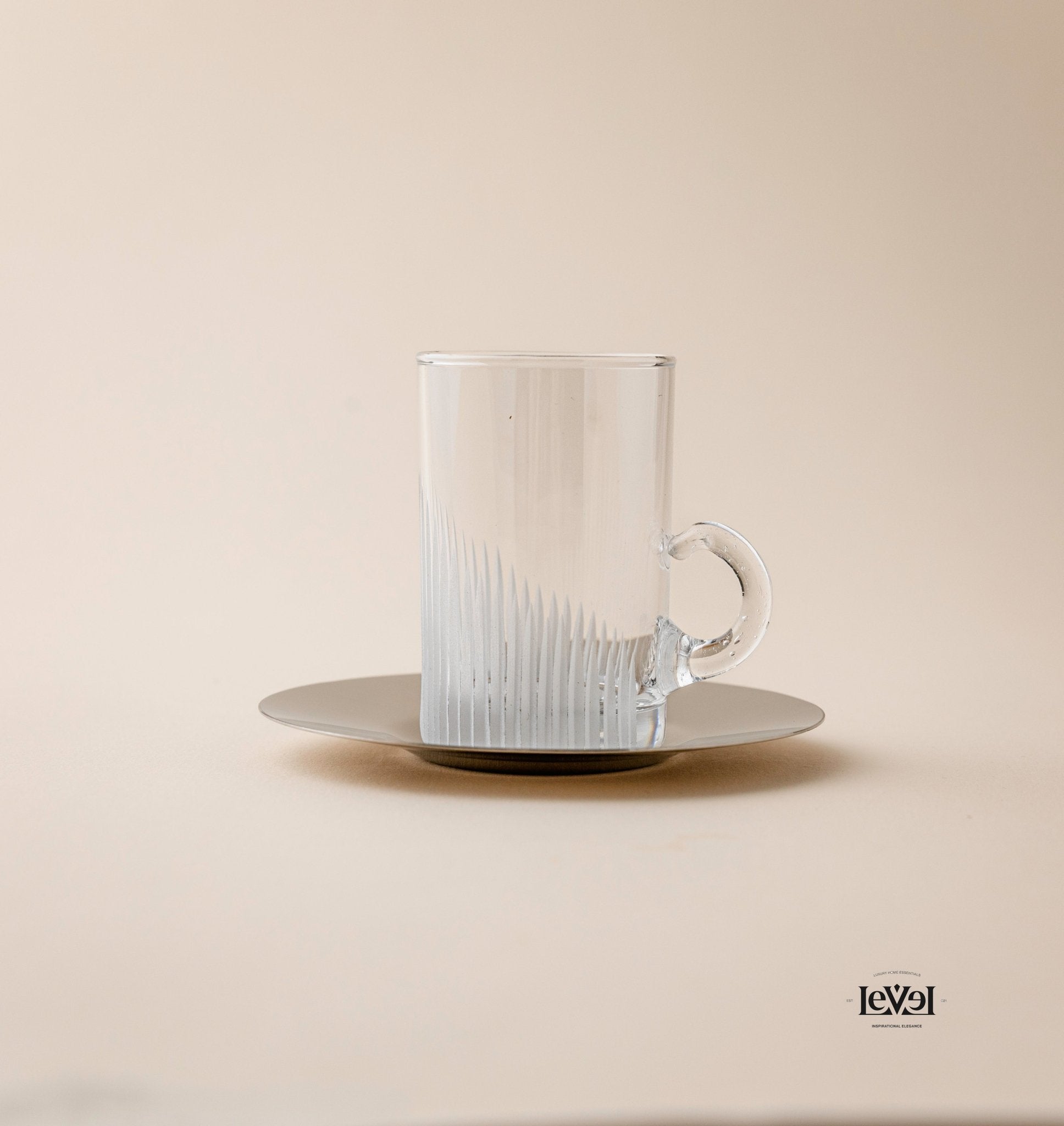 Silver tea and coffee cup set - LEVELLV - 216
