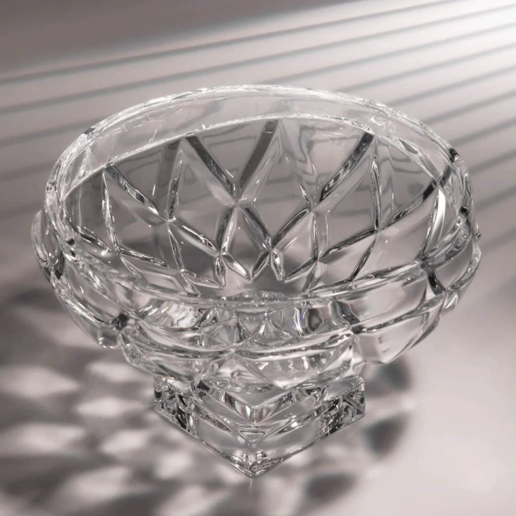 Crystal serving bowl diamond LEVEL