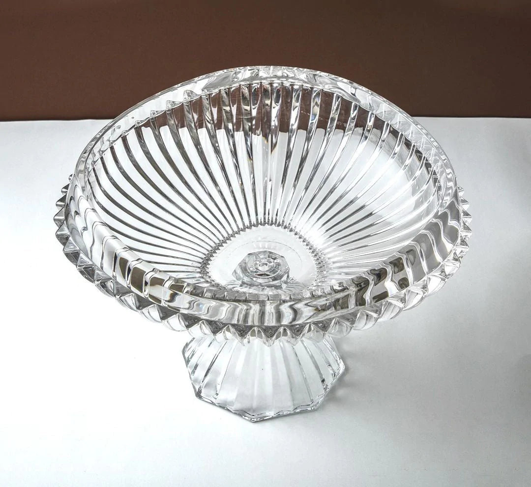 Crystal serving bowl dish LEVEL