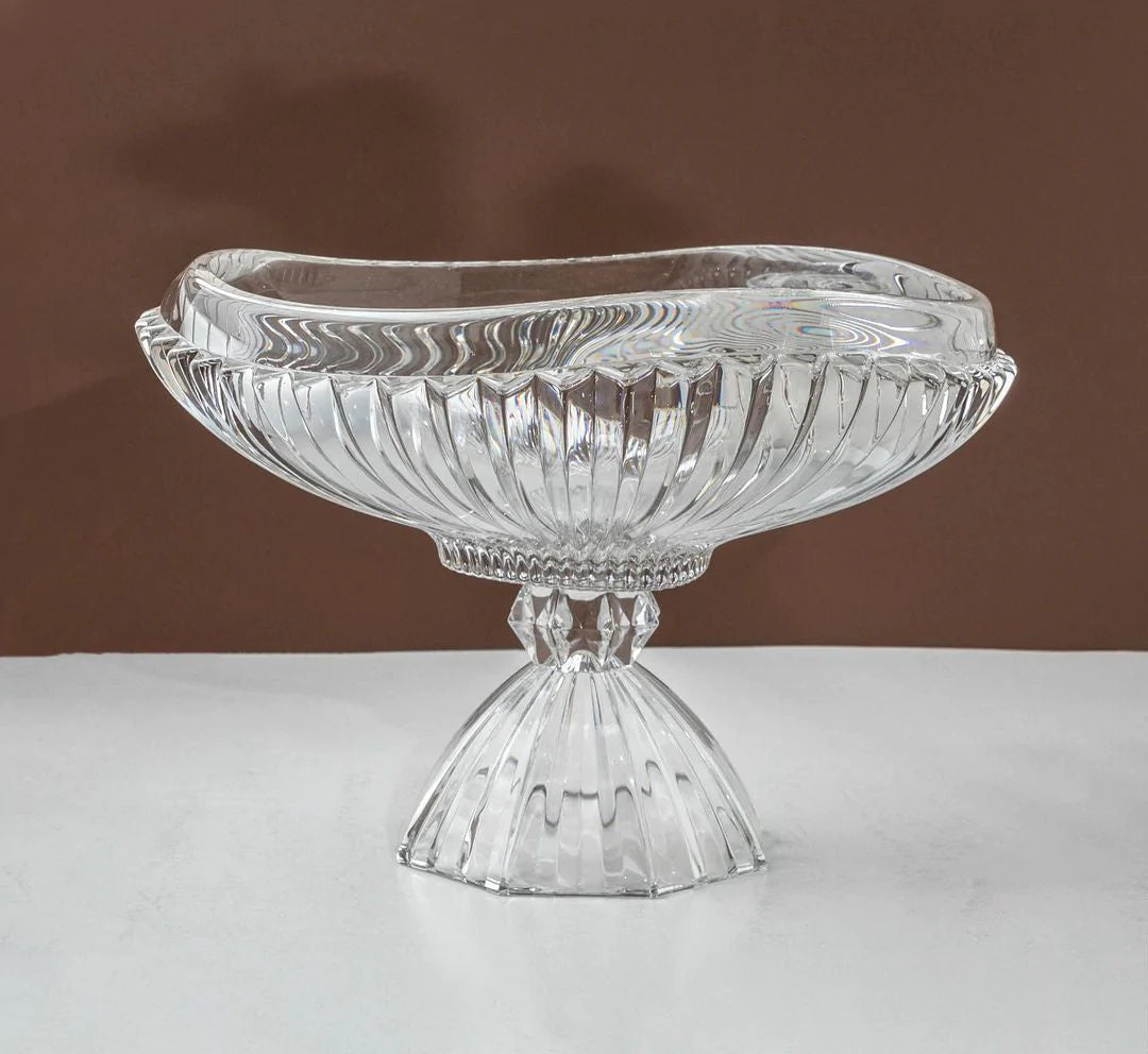 Crystal serving bowl dish LEVEL