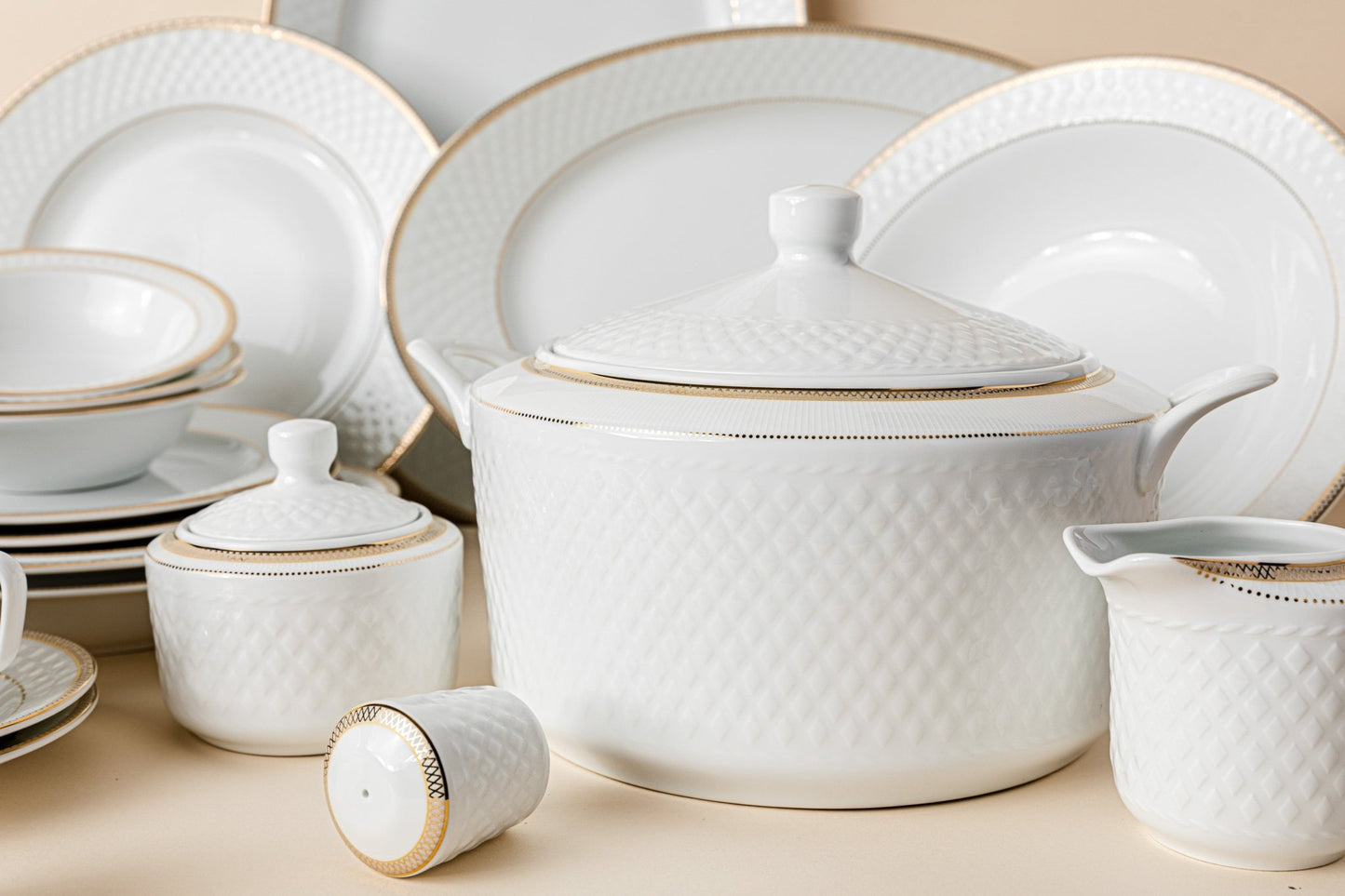 Dinnerware set - Spinood 102PCS - LEVELLV-124