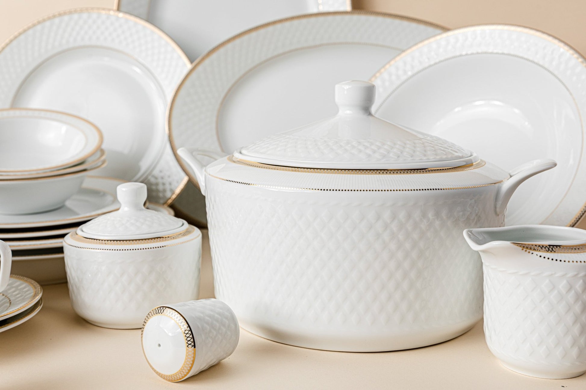 Dinnerware set - Spinood 102PCS - LEVELLV-124