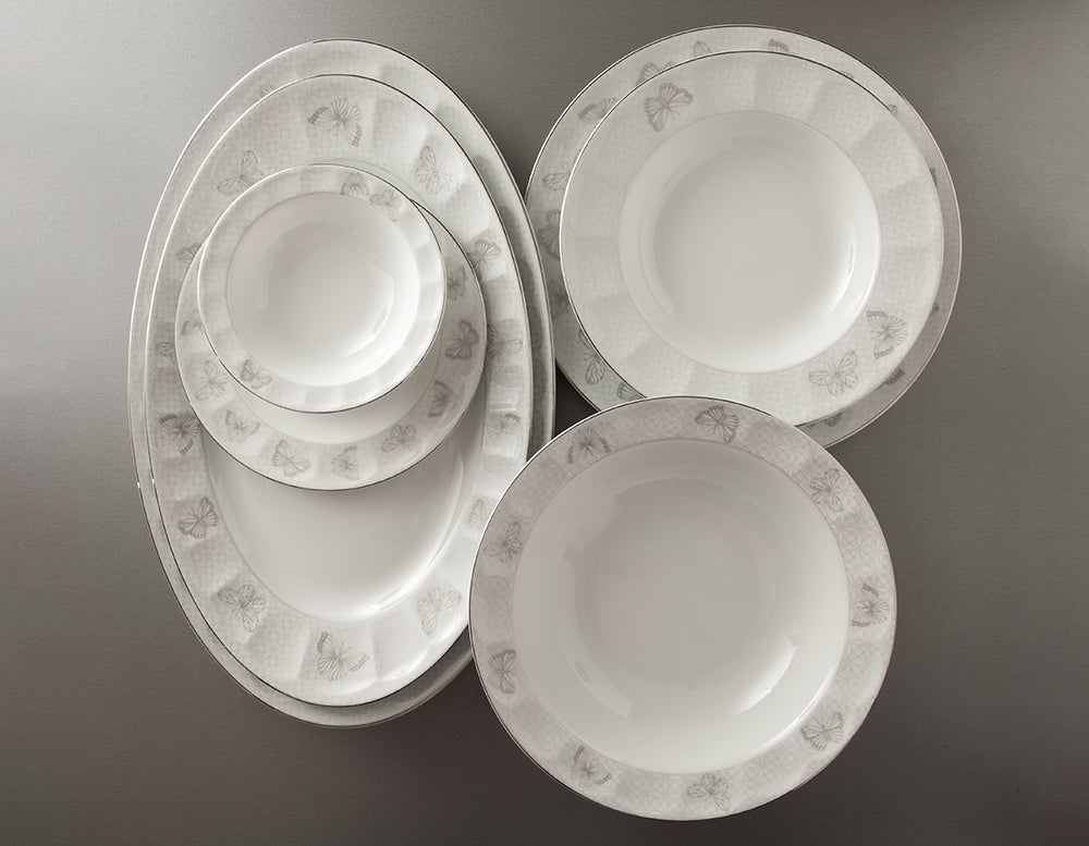 Dinnerware set - Hurand Platinum 103 PCS